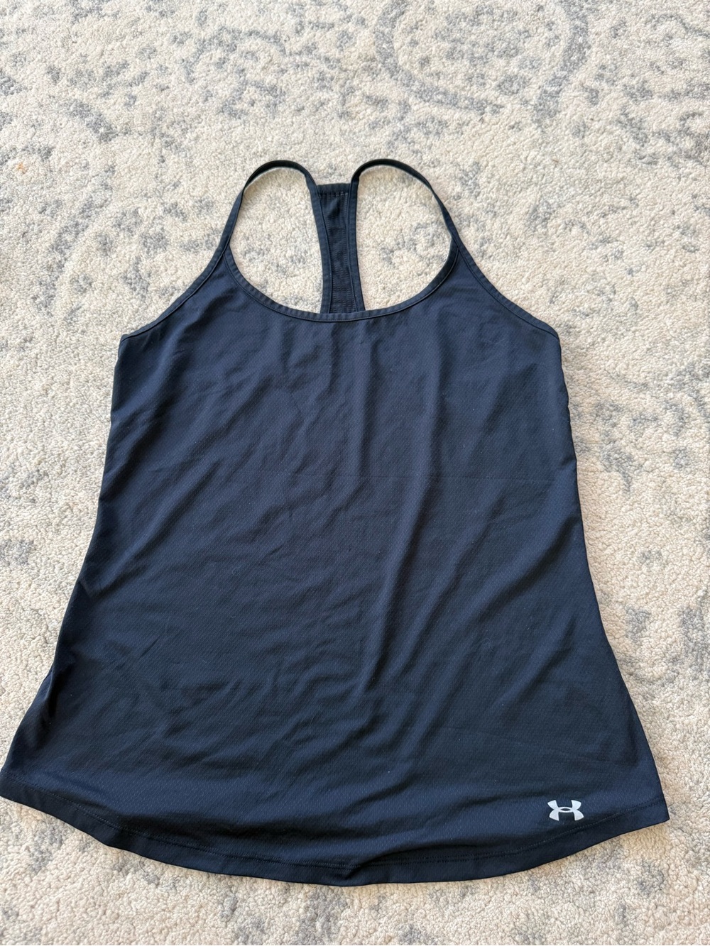 Under Armour Racerback Tank Top Women’s Black Heatgear Workout